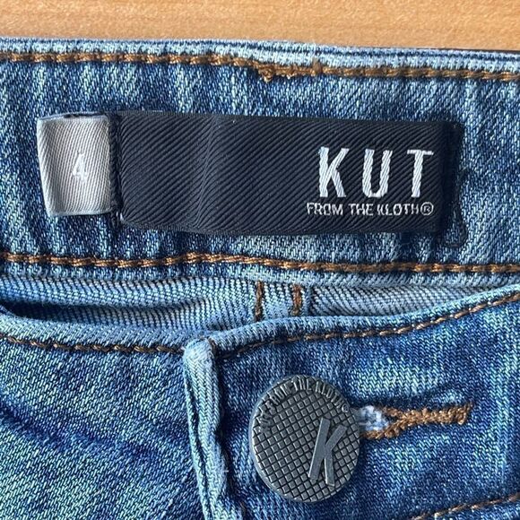 KUT from the kloth ankle raw hem straight leg jeans size 4 - Picture 9 of 15